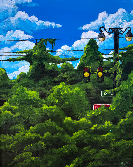 Lost Roads, 8x10 Inch Original Painting