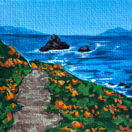 Orange Coast, 2.5x2.5 Inch