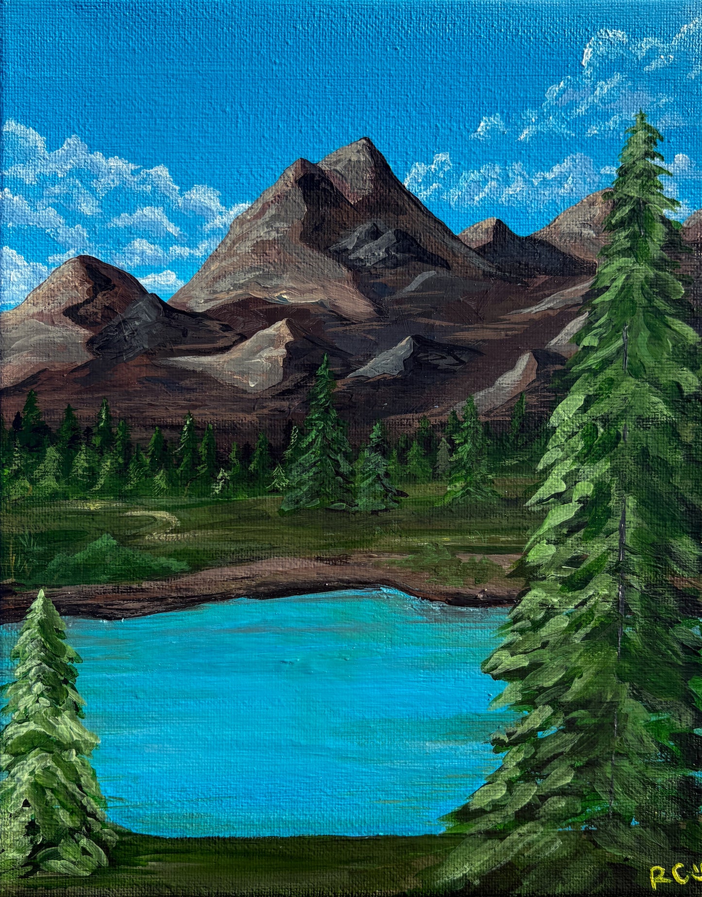 Blue, 8x10 Inch Original Painting