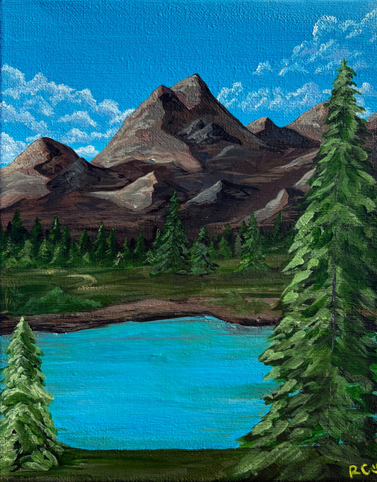 Blue, 8x10 Inch Original Painting