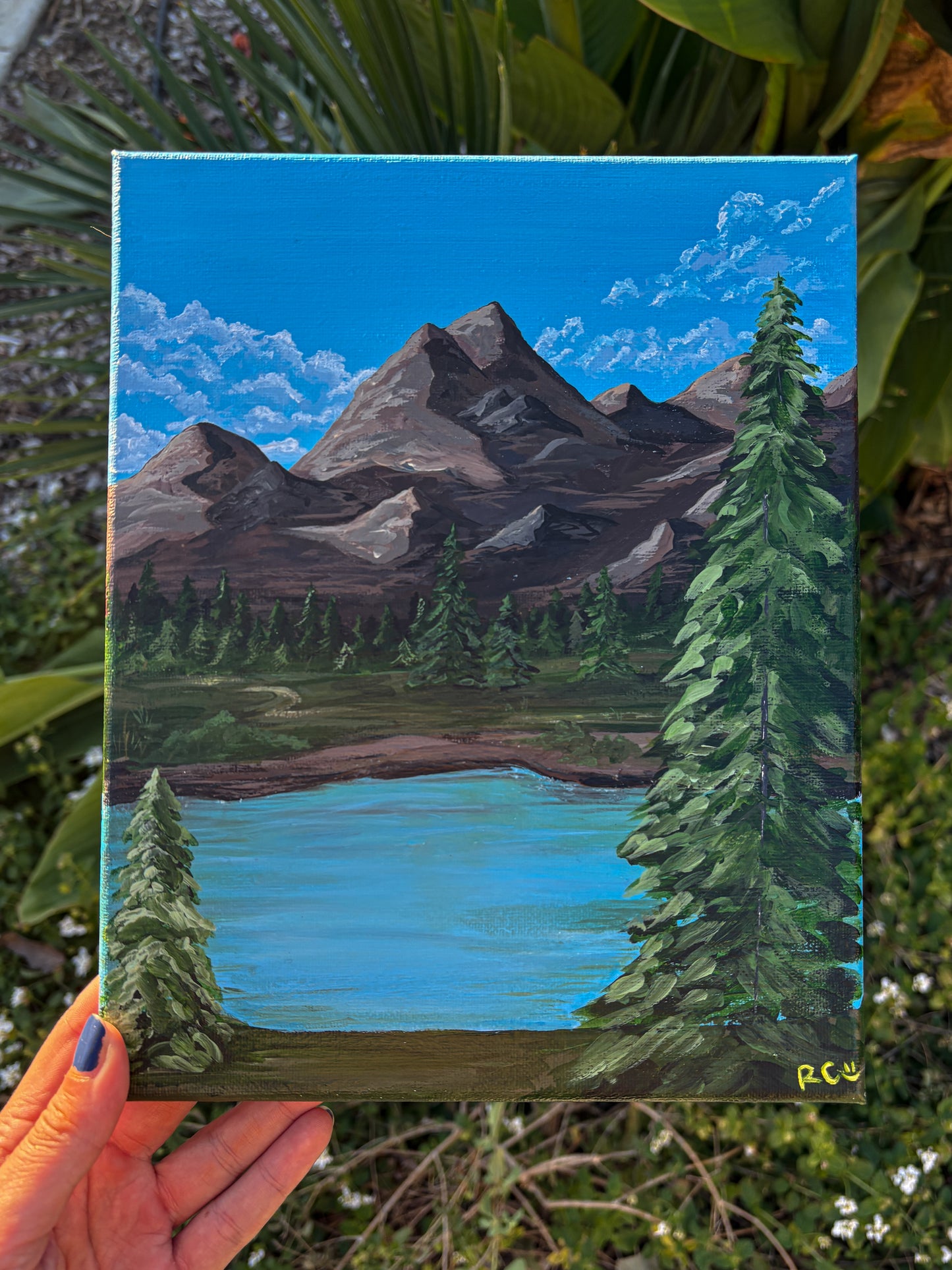 Blue, 8x10 Inch Original Painting