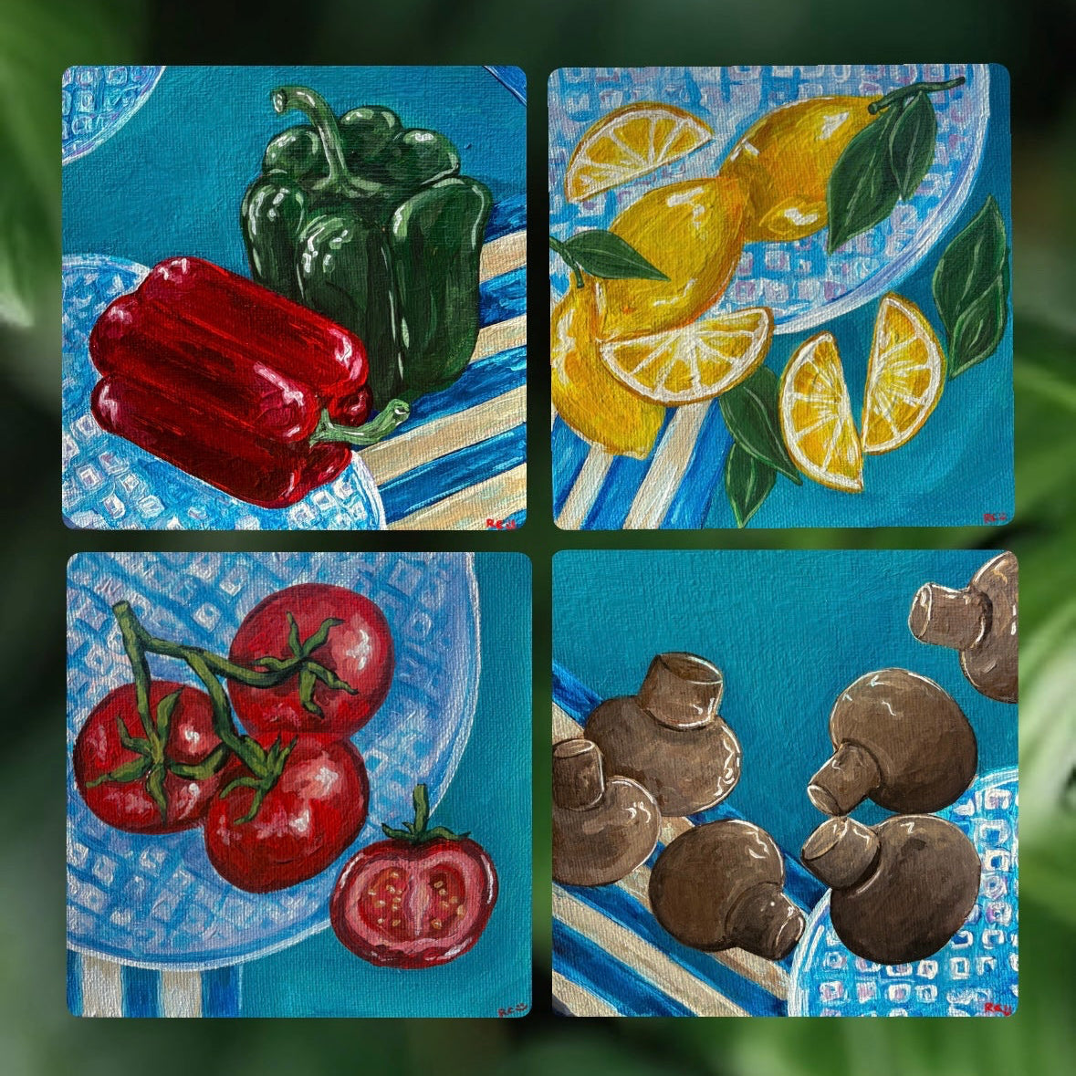 2. Good Ingredients Series, four (4) 6x6 Inch
