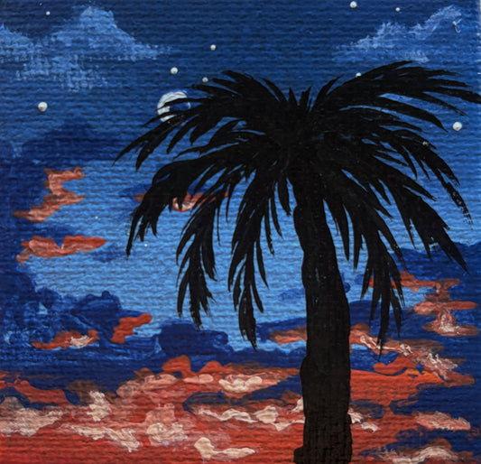 Palm Tree, 2.5x2.5 Inch