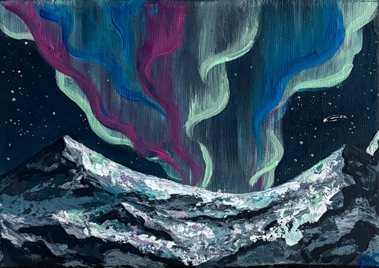 Aurora, 5x7 Inch Original Painting